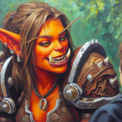 Coffee break: Female Mag'har Orc