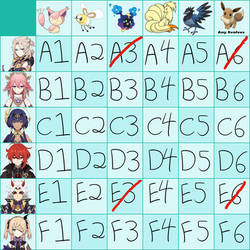 Pokemon grid - Genshin + Pokemon [OPEN]