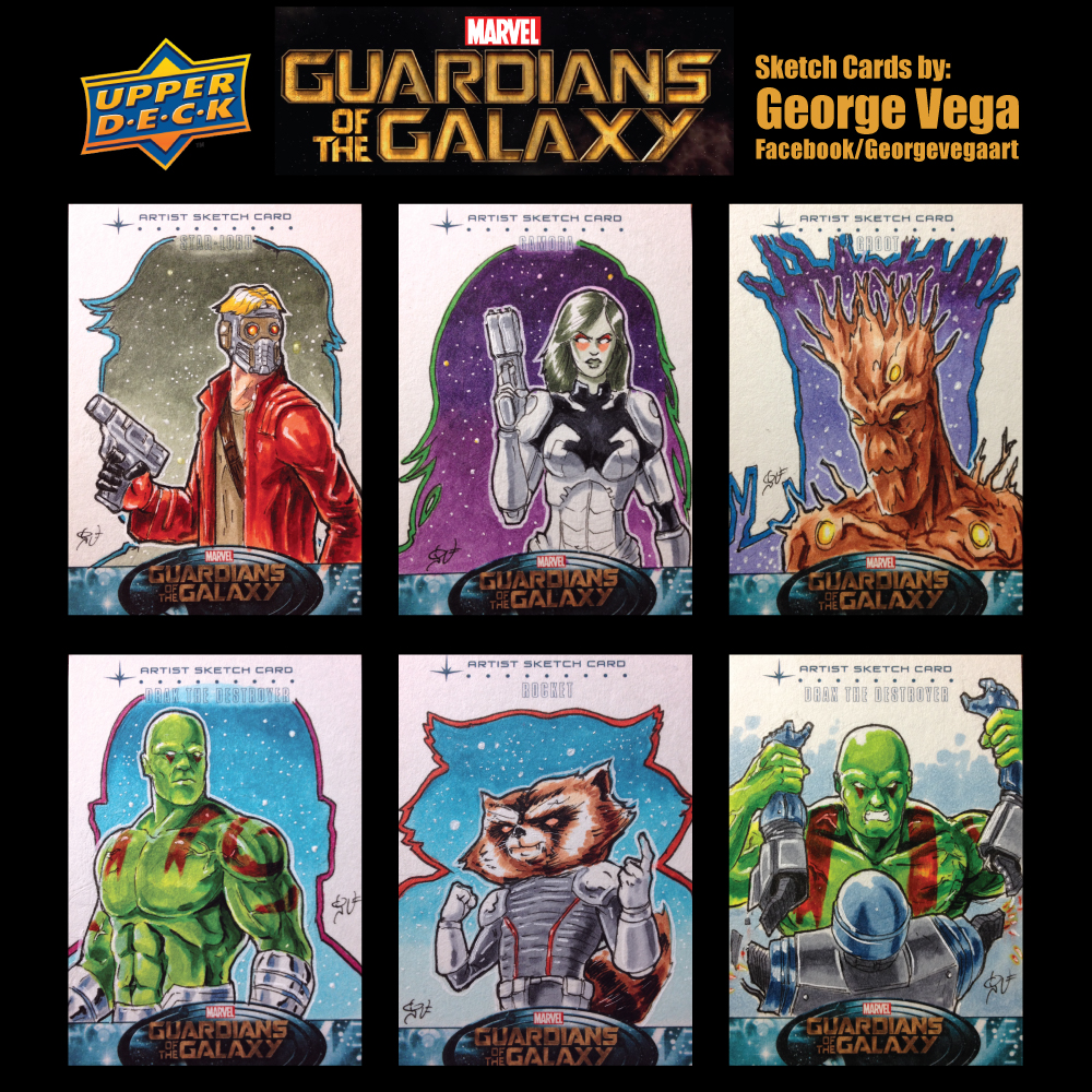 Gotg Drawing GOTG Sketch cards by shaotemp on DeviantArt