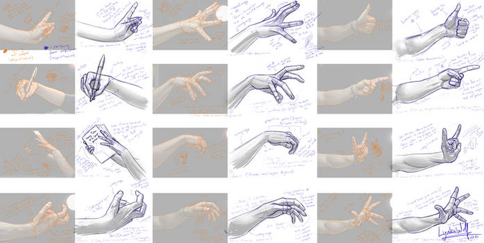 Hands Sketch Studies #5 (April 2020)