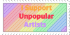 Unpopular Artists Stamp