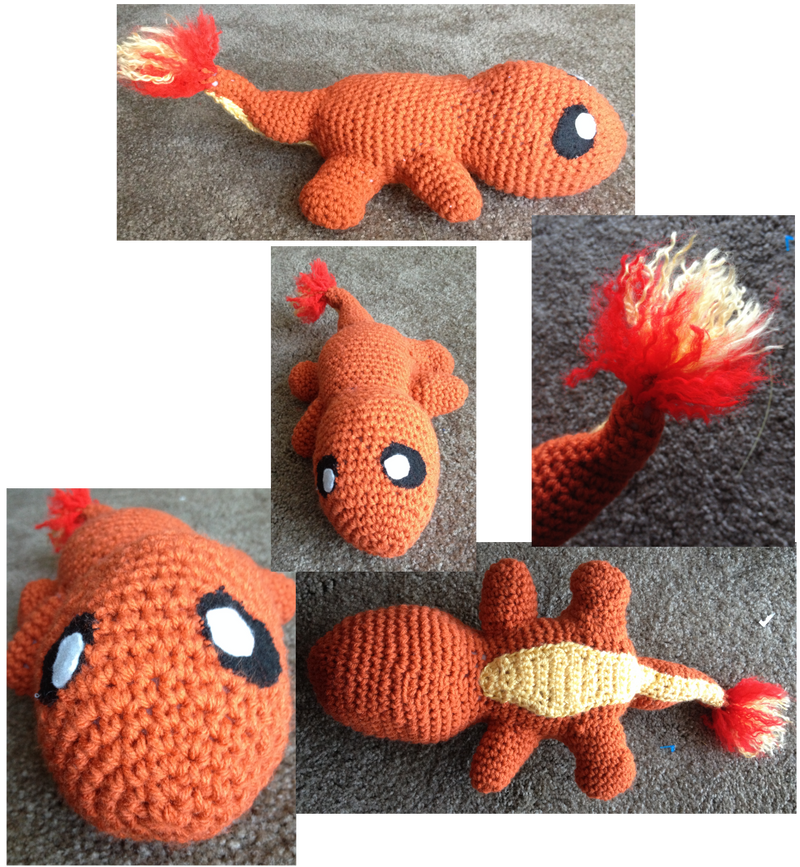 Charmander crochet by Leafquill