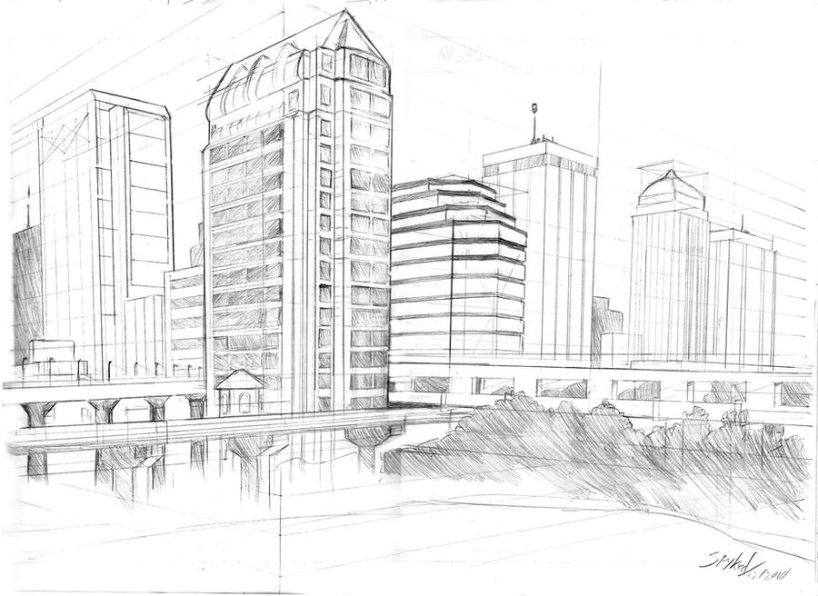 Рисунки зданий города. Эскиз современного города. Рисунок здания карандашом. Архитектура современного города рисунок. Современные здания карандашом.