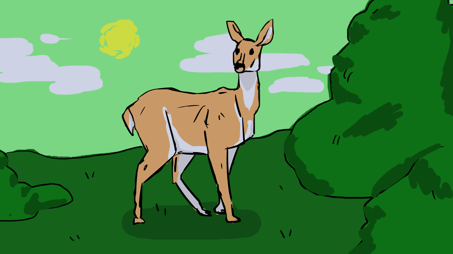 Deer Reverse Animation Gif Deer Animated Clipart Gif