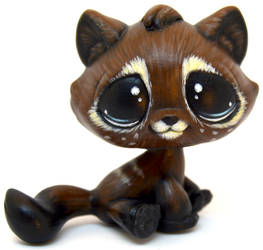 Shy Coffee Tabby Cat LPS Custom