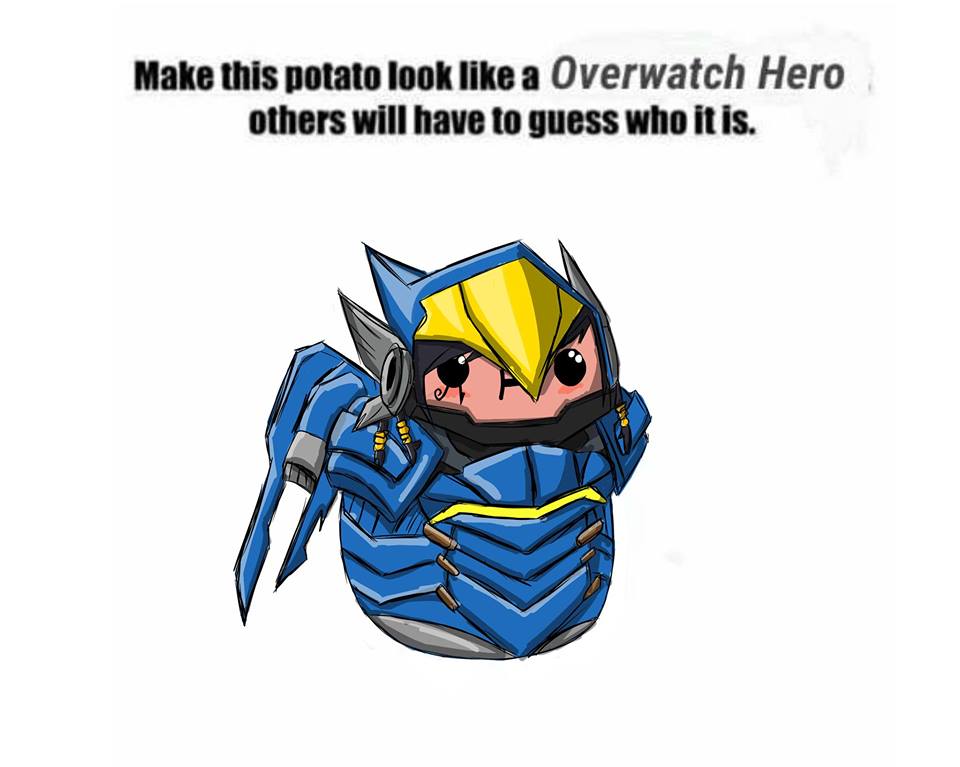 Overwatch-Potato Pharah^-^XD!!