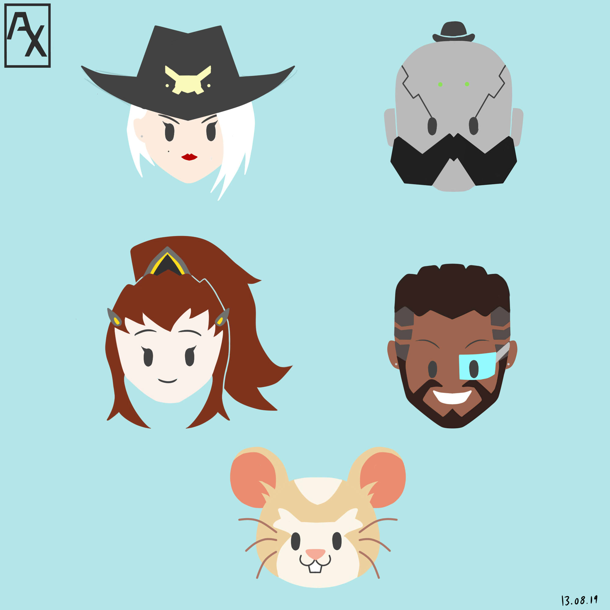 Overwatch Cute Icons by AshinoX1 on DeviantArt