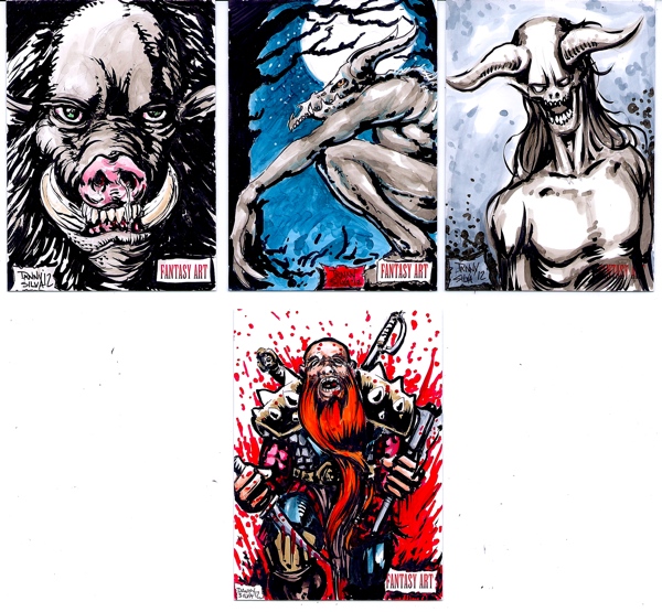 Unstoppable Cards Fantasy sketch cards page 5