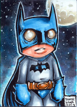 little Batman sketch card
