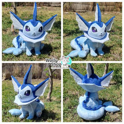 Vaporeon chibi plush