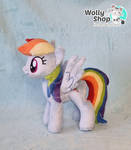 Rainbow Dash plush by WollyShop