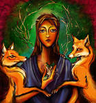 Madonna of the Foxes by joeyv7