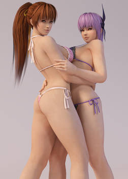 Ayane and Kasumi 3DS Render