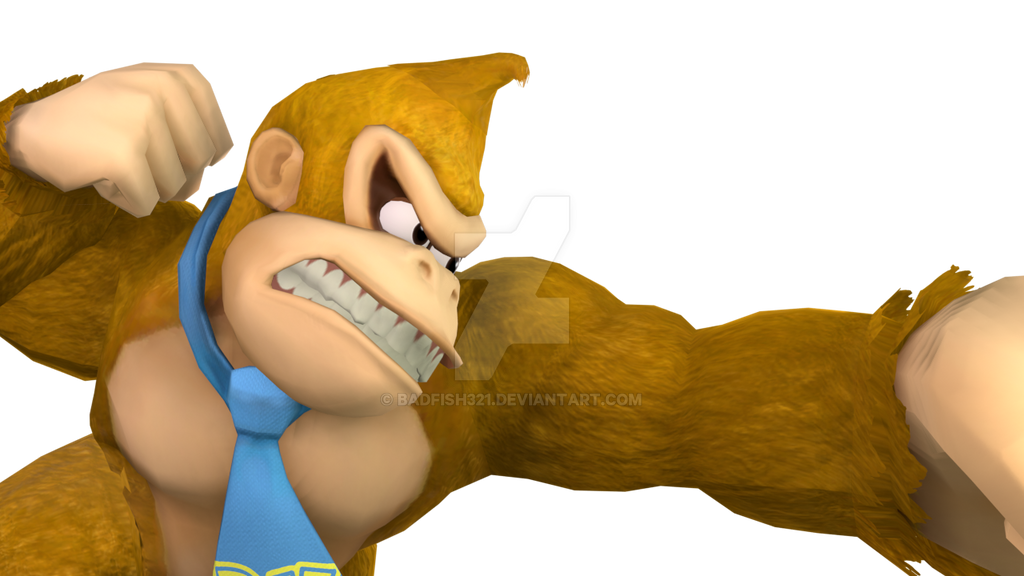 Dkc 3d Rendered Blender Render - Donkey Kong by badfish321 on DeviantArt