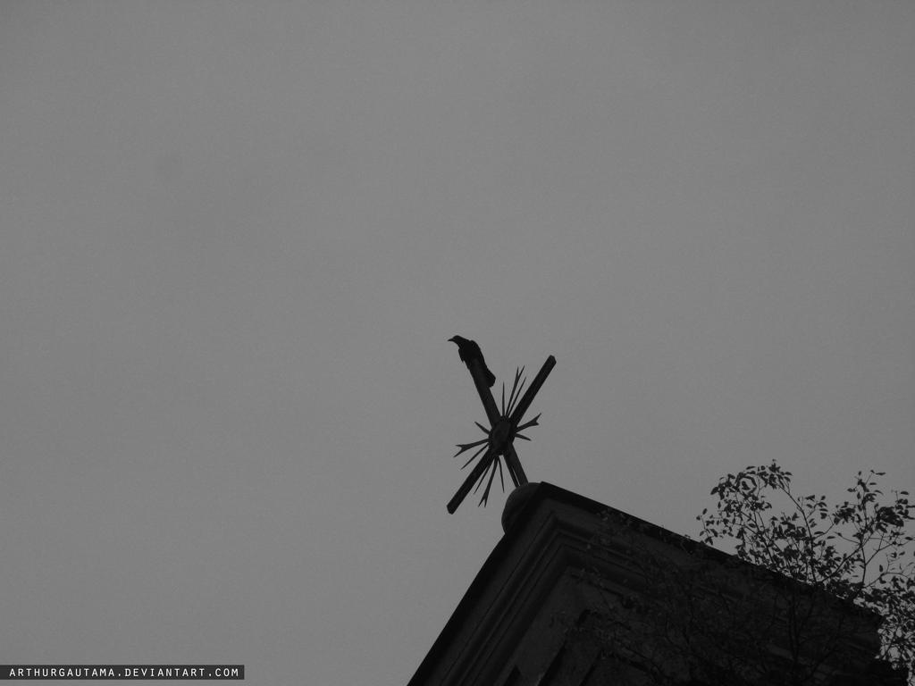 Crow on the cross