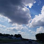 Dark clouds over rural Sussex County DE