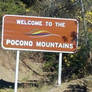 Pocono Mountains sign