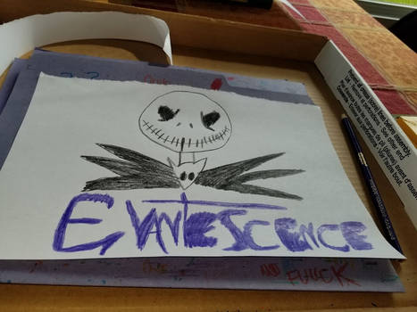 Evanescence and Jack Skellington drawing