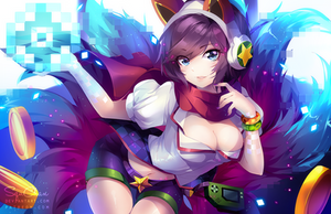 Arcade Ahri .NSFW available on patreon.