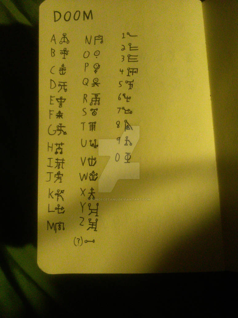 Doom Hieroglyphs/Runes by SonofCetanu on DeviantArt