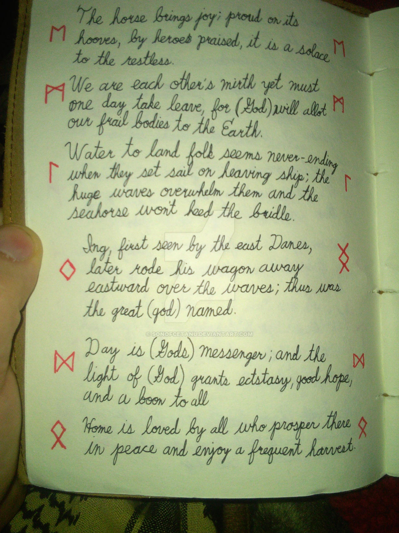 Icelandic Rune Poems Old English Rune Poem (Elder Futhark) pt 4 by SonofCetanu on DeviantArt