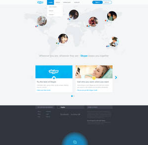 Skype website redesign