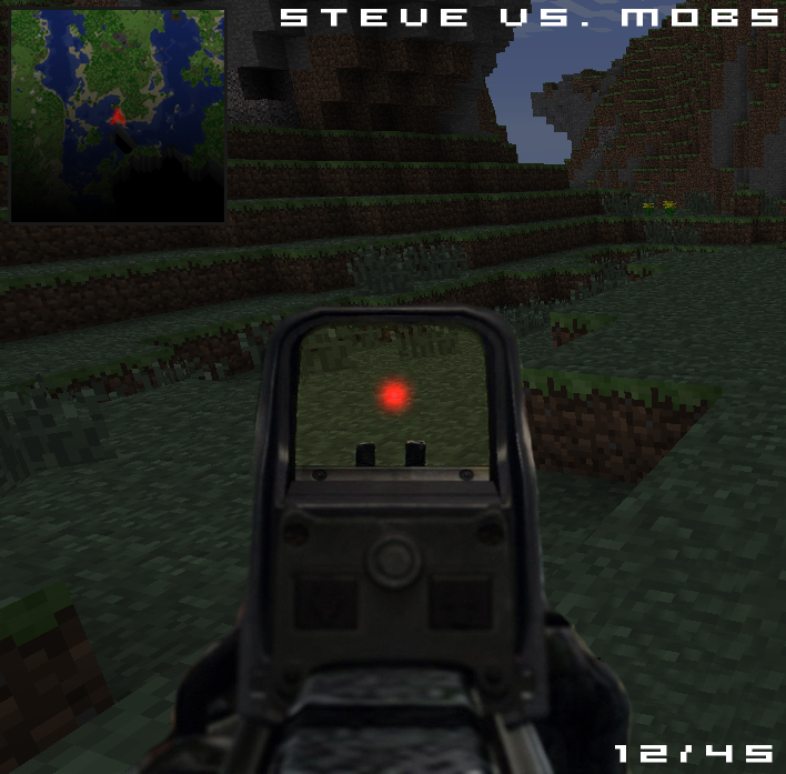 Minecraft Action Shot Minecraft Shooters by AtomicArtistOW on DeviantArt