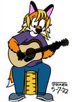 Keri on Guitar by hyacinthandsal