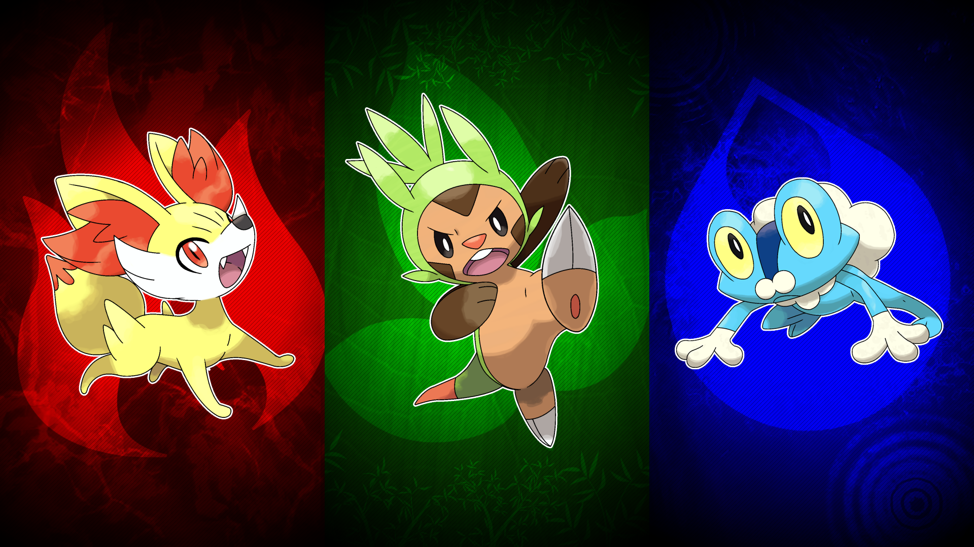 Wallpapers #1: Pokemon XY Starters by Jonouchi-PKMN on DeviantArt