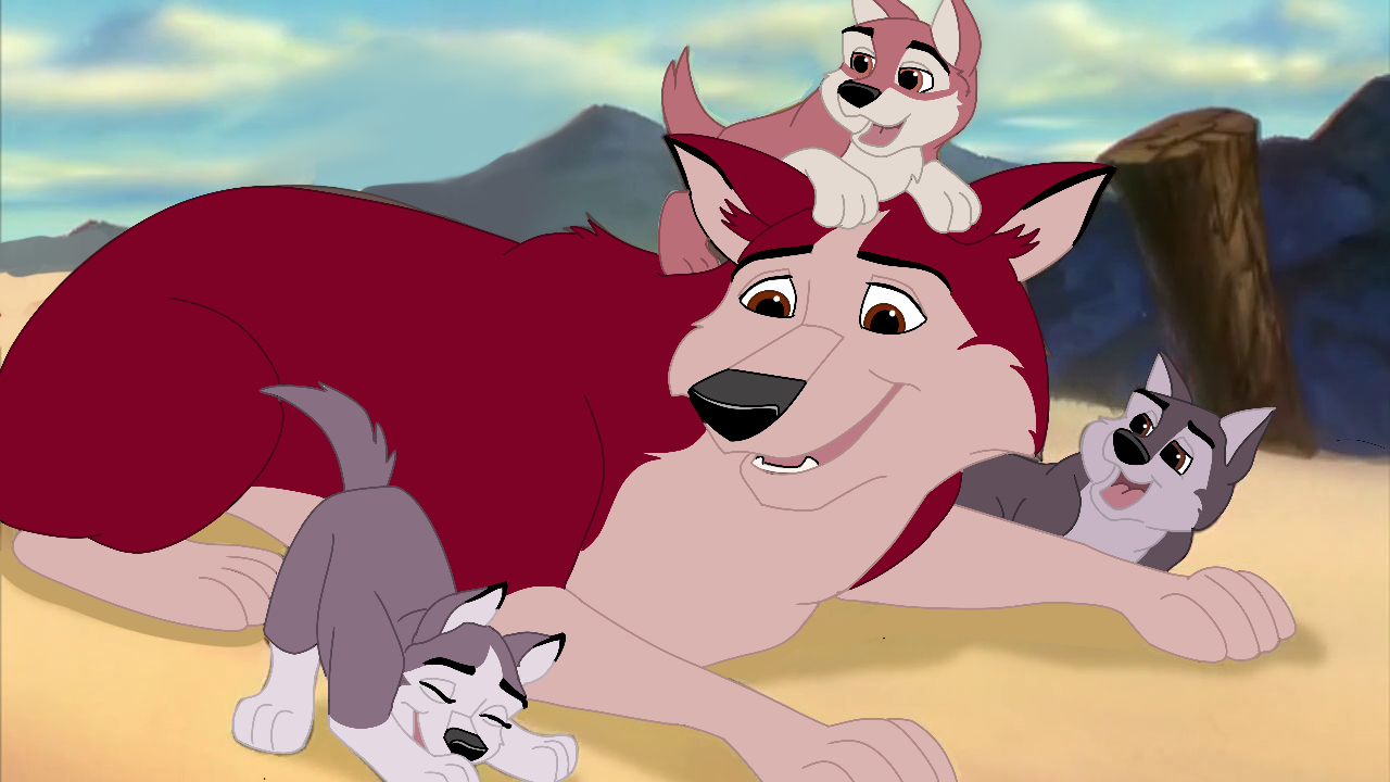 Dadly Wolves Daddy and pups by cookiedough31017 on DeviantArt