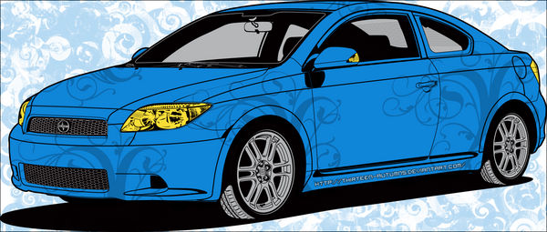 Scion Car Skin 'Blue'