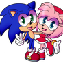 SonAmy [colored]