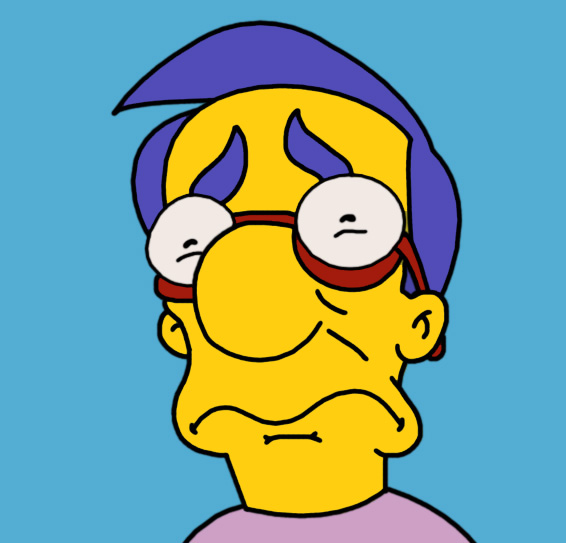 Sad Milhouse