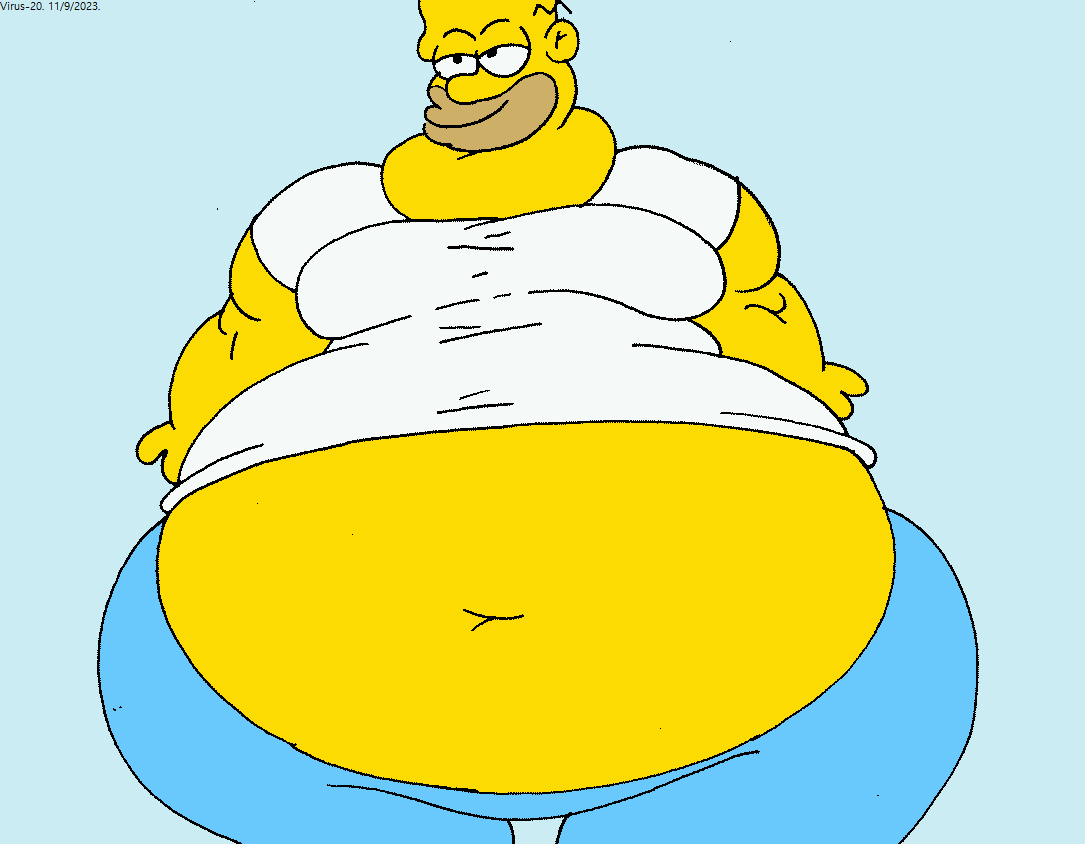 Fat Homer Simpson by Lifeinart453 on DeviantArt