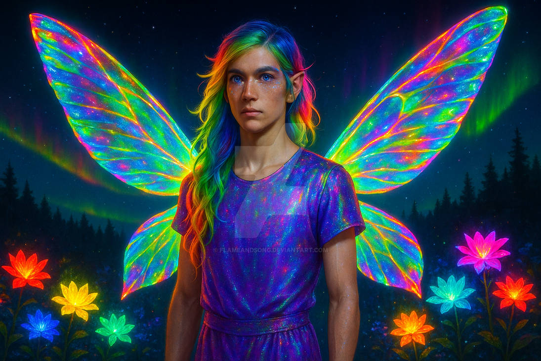 Freya Rapture Neon #neonglow - Neon Fae 2 by FlameAndSong on DeviantArt