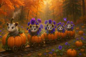 The Pumpkin Possum Express (for Andy)