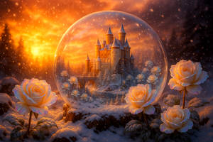 CUSTOM: Snowglobe Fairytale Castle for Molly