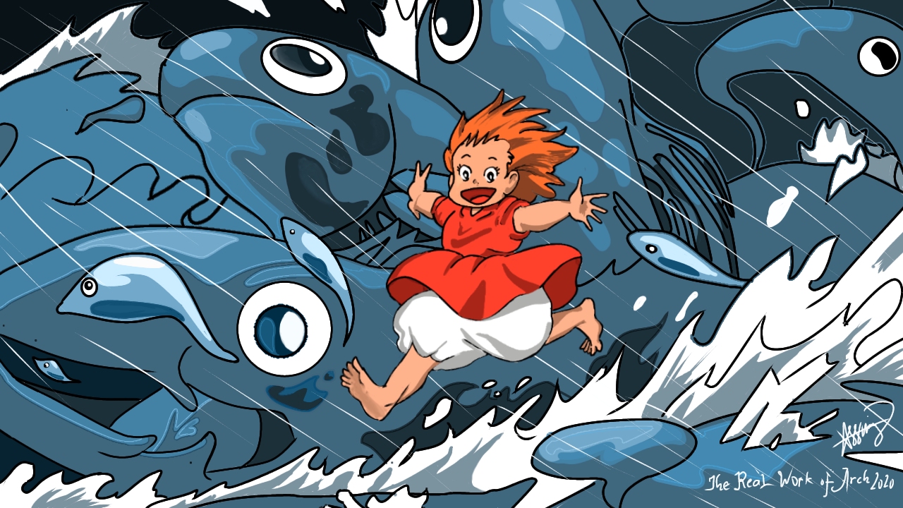 Ponyo x Dragon Ball Super x One Piece by mishianh on DeviantArt