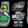 Custom Shoes: Monsters - Sides