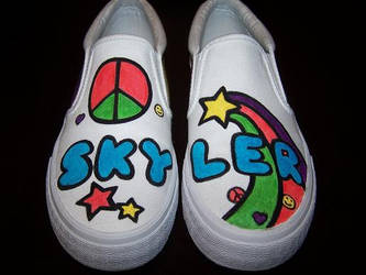 Custom Shoes: Stars and Hearts