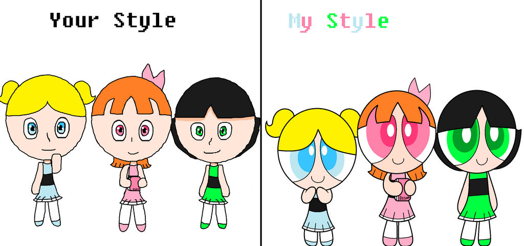 Powerpuff Style. Deviantart Powerpuff girls style meme by Niko787artz on DeviantArt