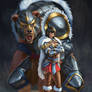 Armored bear warrior
