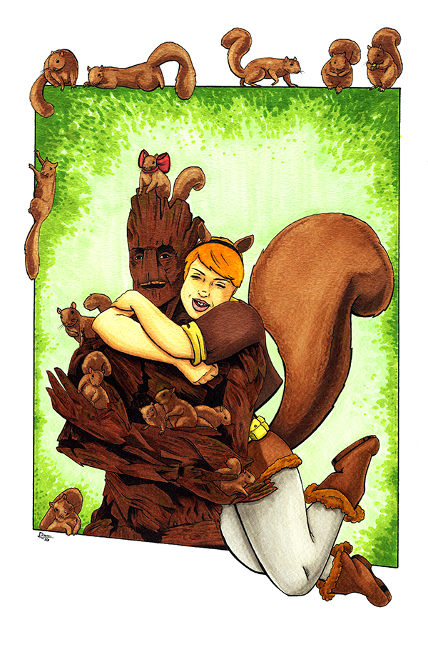 Squirrel Girl BFFs by artofdawn