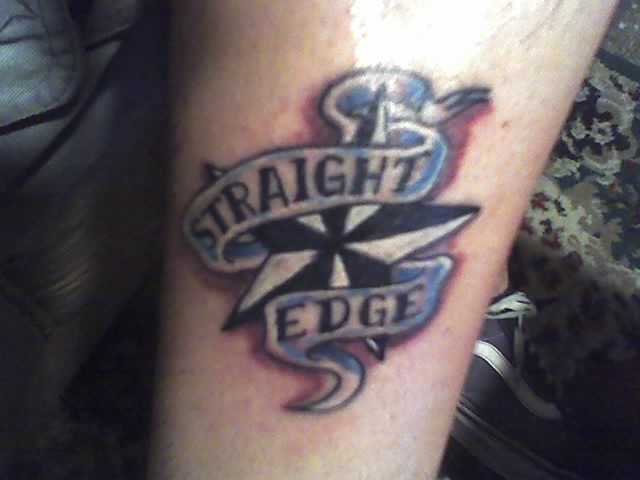 Straight Edge Tattoo