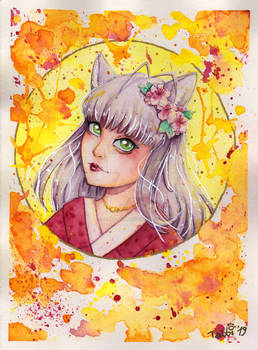 Kitsune Watercolor