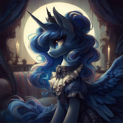 Princess of the Night (AI art)