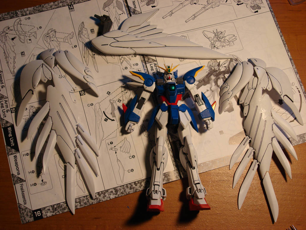 Wing Zero with detached wings by EpiyonVWingzero on DeviantArt