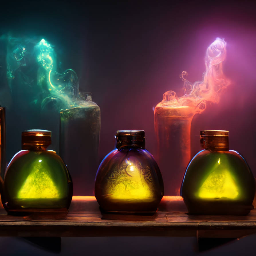 Magic Potions by bad-robot-x on DeviantArt