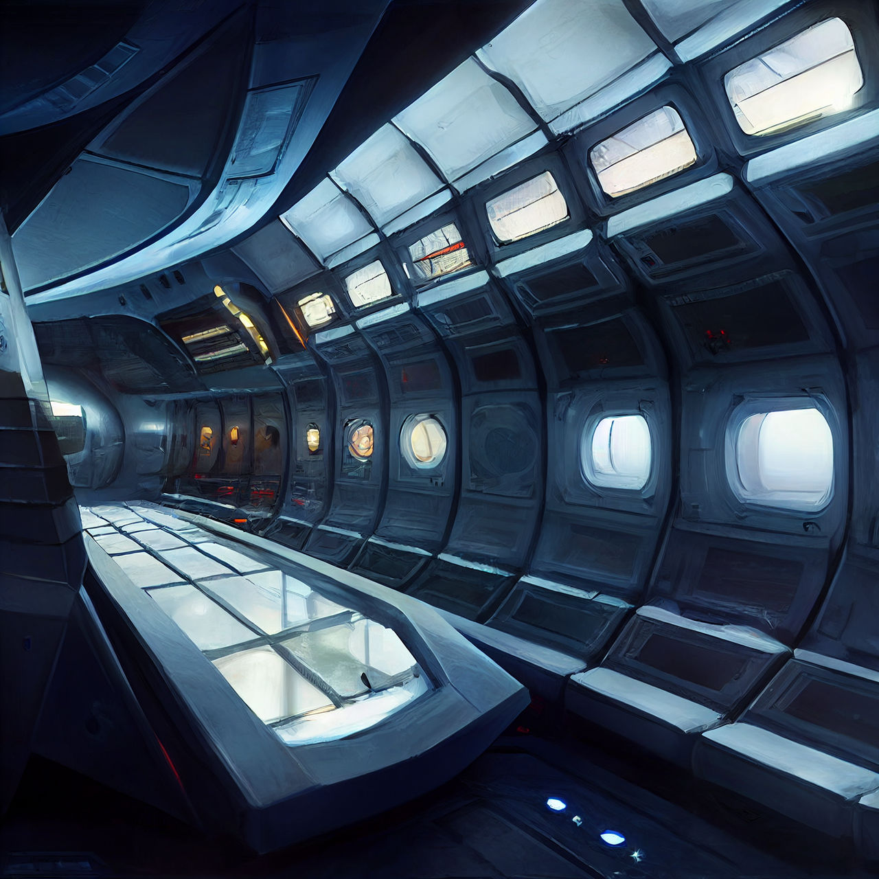 Spaceship interior by bad-robot-x on DeviantArt