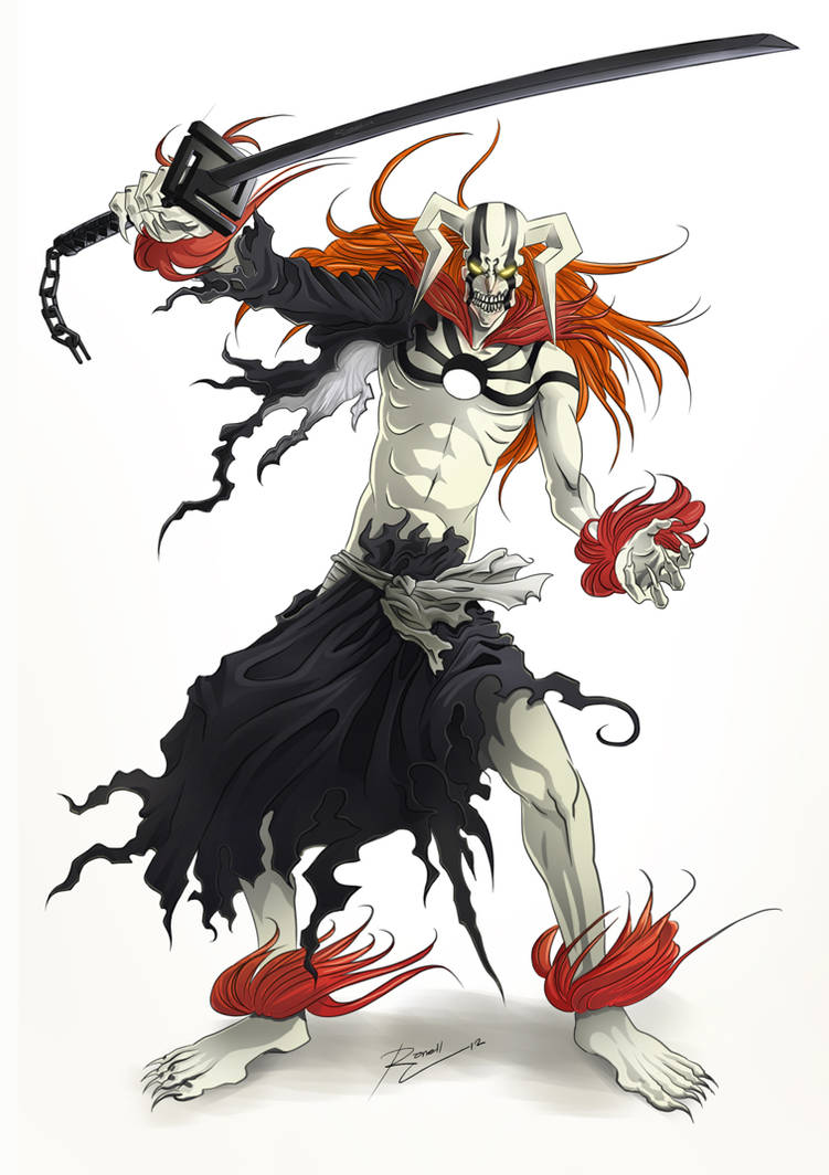 Ichigo HollowForm colored by RenEscar on DeviantArt